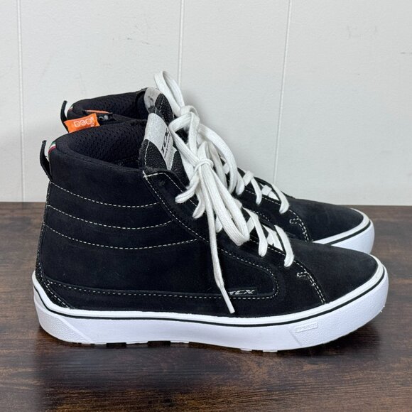 TCX Women’s High-Top Motorcycle Boots – Black Suede – Size 8 - Picture 4 of 5